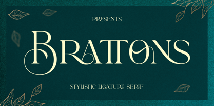 Brattons Font Poster 1