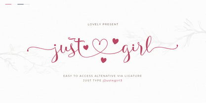 Just Girl Font Poster 1