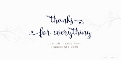 Just Girl Font Poster 6