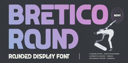 Bretico Round Font Poster 1