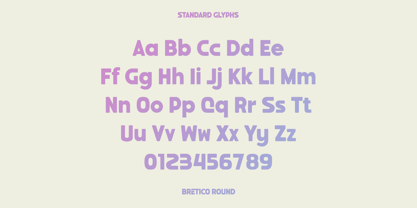 Bretico Round Font Poster 8