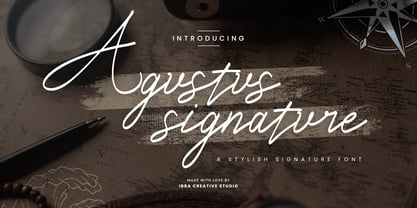 Agustus Signature Font Poster 1