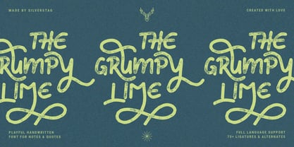 The Grumpy Lime Font Poster 1