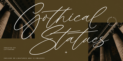 Gothical Statues Font Poster 1