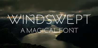 Windswept Font Poster 1