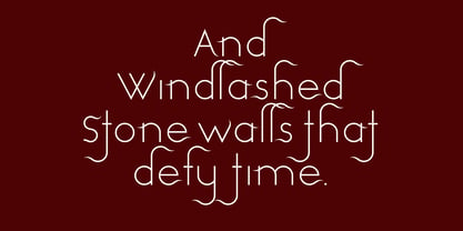 Windswept Font Poster 4