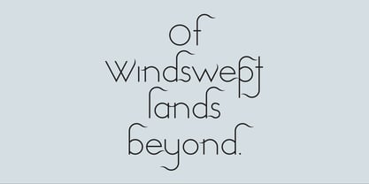 Windswept Font Poster 3