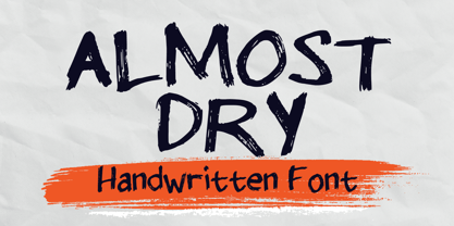 Almost Dry Font Poster 1