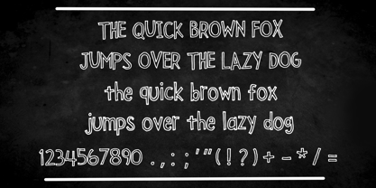 Sketchy Outline 1.0 Font Poster 4