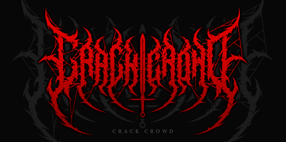 Sabersong Blackmetal Font Poster 5