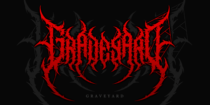 Sabersong Blackmetal Font Poster 7