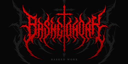 Sabersong Blackmetal Font Poster 8