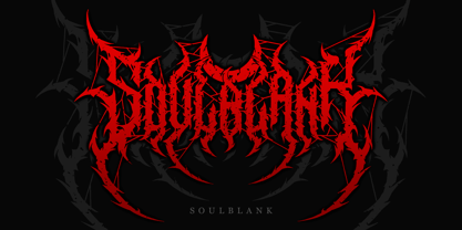 Sabersong Blackmetal Font Poster 6