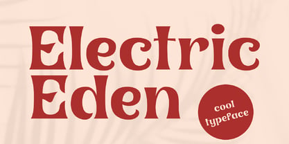 Electric Eden Font Poster 1
