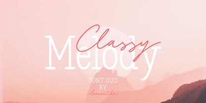 Classy Melody Font Poster 1