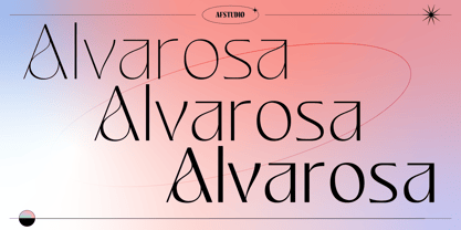 Alvarosa Font Poster 1