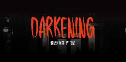Darkening Font Poster 1