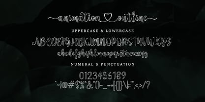 Animation Outline Font Poster 8