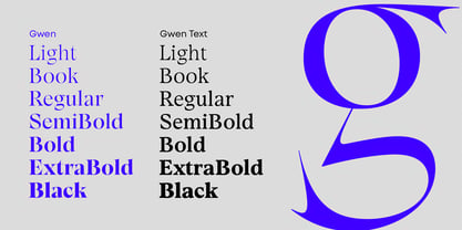 Gwen Font Poster 2