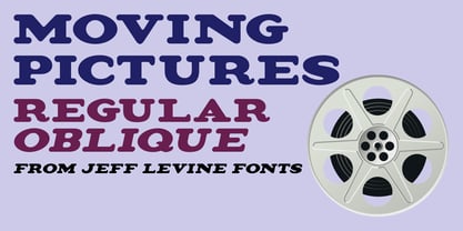 Moving Pictures JNL Font Poster 1