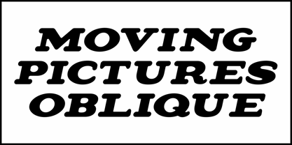 Moving Pictures JNL Font Poster 4