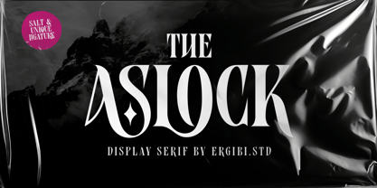 Aslock Font Poster 1