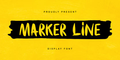 Marker Line Font Poster 1