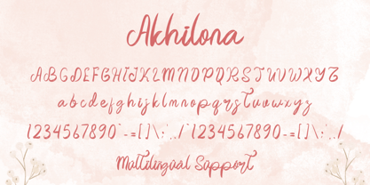 Akhilona Font Poster 6