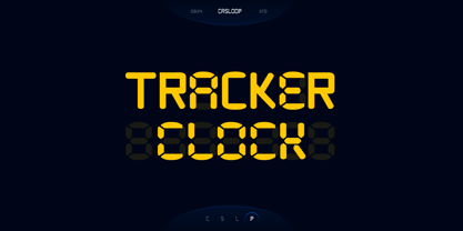 Tracker Clock Font Poster 1