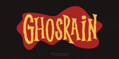 WTF Ghosrain Font Poster 1