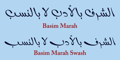 Basim Marah Font Poster 6