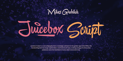 Juicebox Script Font Poster 1