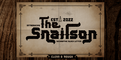 The Snailson Font Poster 1