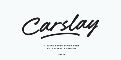 Carslay Font Poster 1