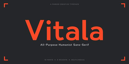 Vitala Font Poster 1