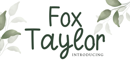 Fox Taylor Font Poster 1