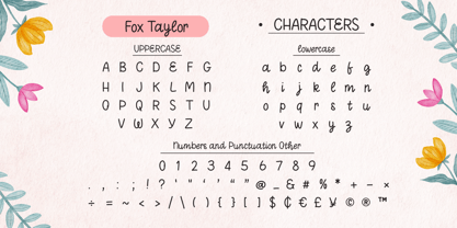 Fox Taylor Font Poster 7