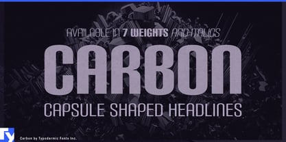 Carbon Font Poster 1