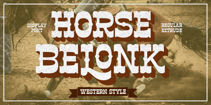 Horse Belonk Font Poster 1