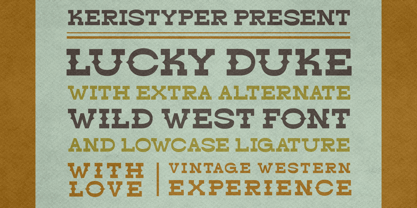 Lucky Duke Font Poster 11