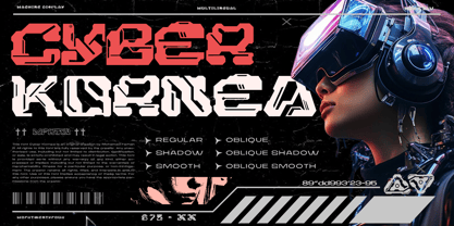 Cyber Kornea Font Poster 1