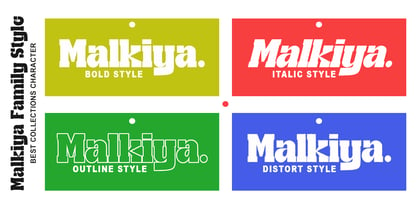 Malkiya Font Poster 2