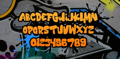 The Droga Graffiti Font Poster 2