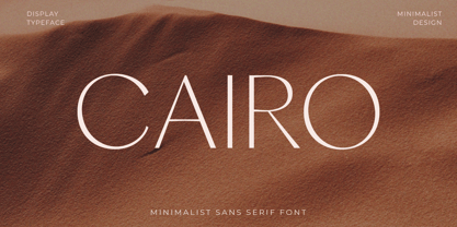 Cairo Font Poster 1