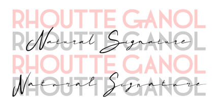 Rhoutte Ganol Font Poster 4