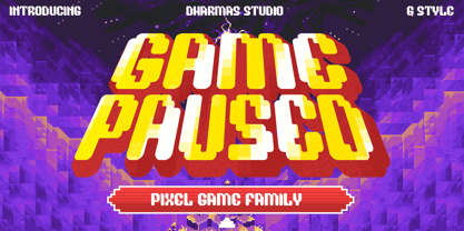 Game Paused Font Poster 1