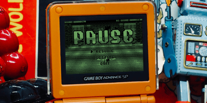 Game Paused Font Poster 6