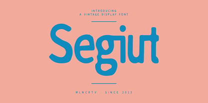 MC Segiut Font Poster 1