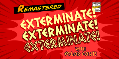 Exterminate Font Poster 1