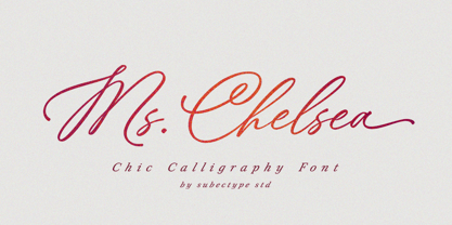 Ms. Chelsea Font Poster 1